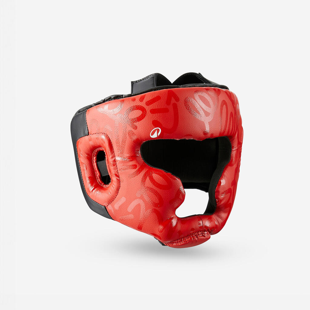 Kids' Boxing Full Face Headguard - Red